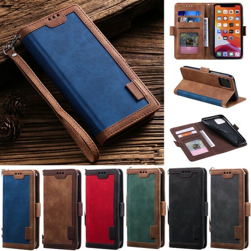 Matte wallet leather flip - leather,
